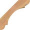 Ekena Millwork 5 1/2"W x 16"D x 16"H Olympic Smooth Knee Brace, Western Red Cedar BRC06X16X16OLY00SWR - alternate 4